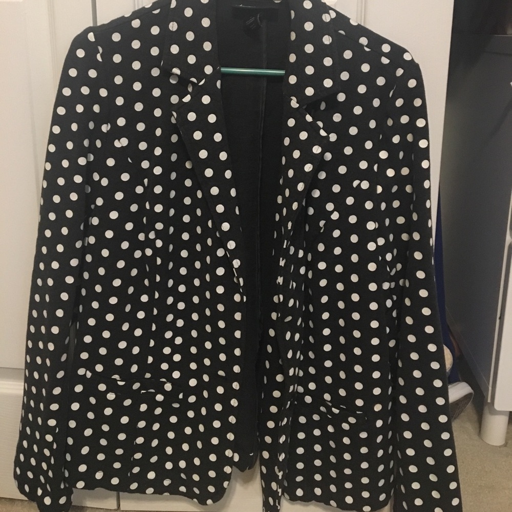 Lane Bryant Polka Dot Blazer