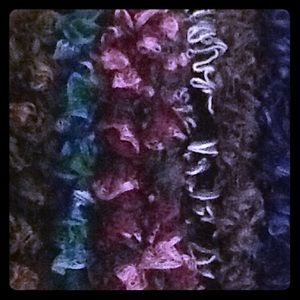 Lightweight ruffle scarves