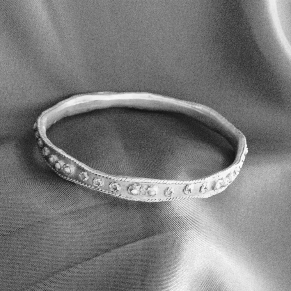 Vintage pewter bracelet