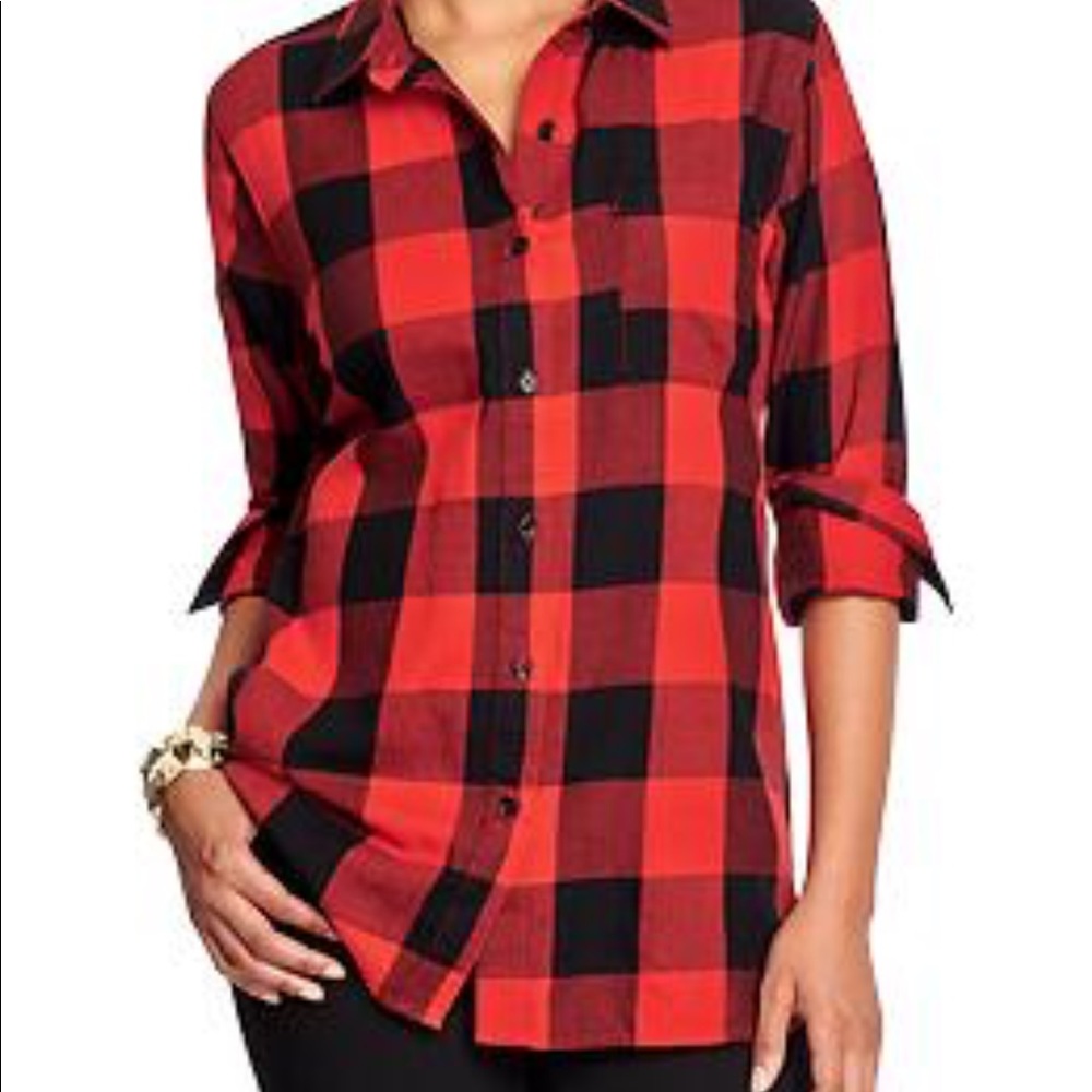 NWT Oldnavy Buffalo Plaid Boyfriend Shirt