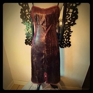 Betsey Johnson sz M. Rare Wet Look