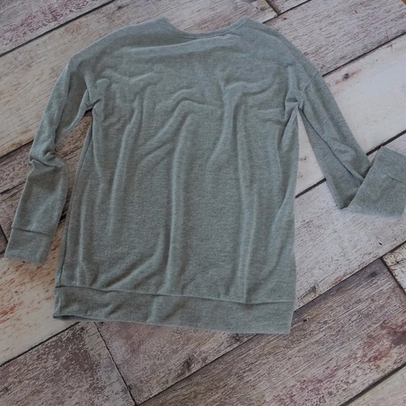 Funny Graphic Sweatshirt Tunic French Terry Top - Picture 2 of 3