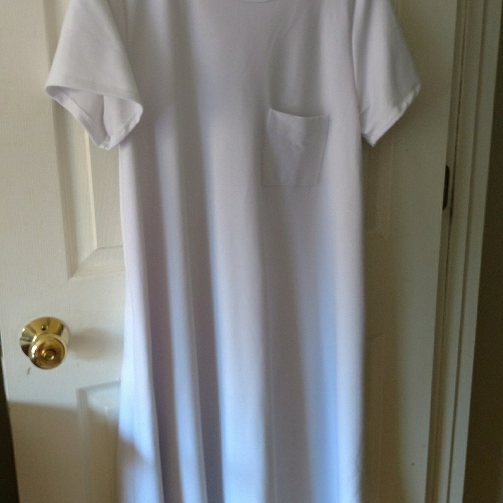 White Lularoe Carly UNICORN