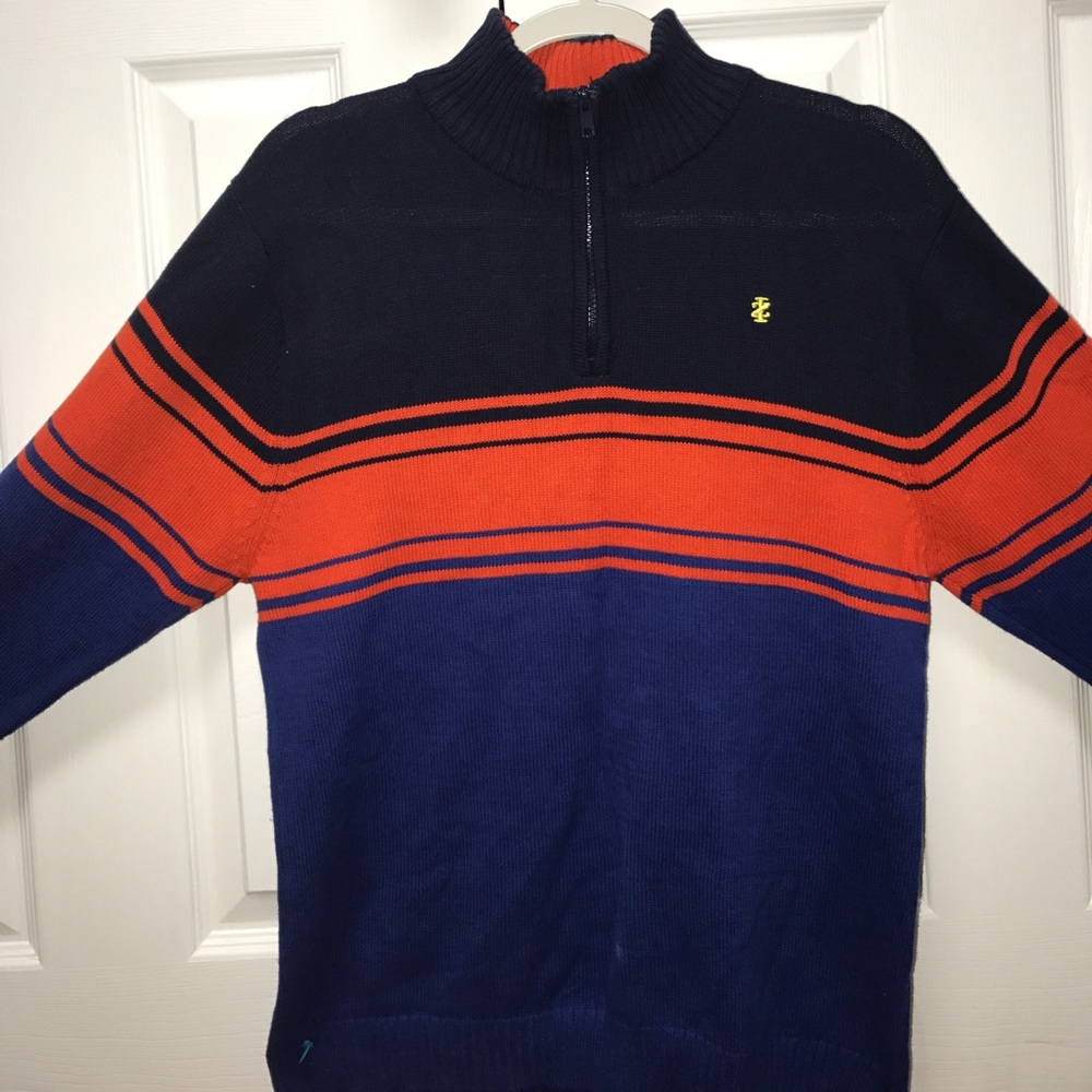 IZOD Blue & Orange Turtleneck