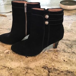 Taryn Rose black suede boots