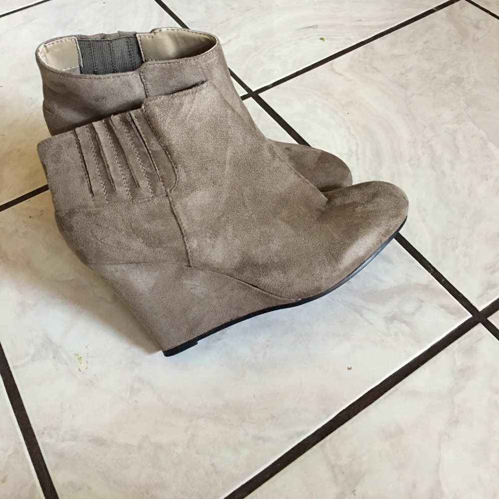 Taupe booties