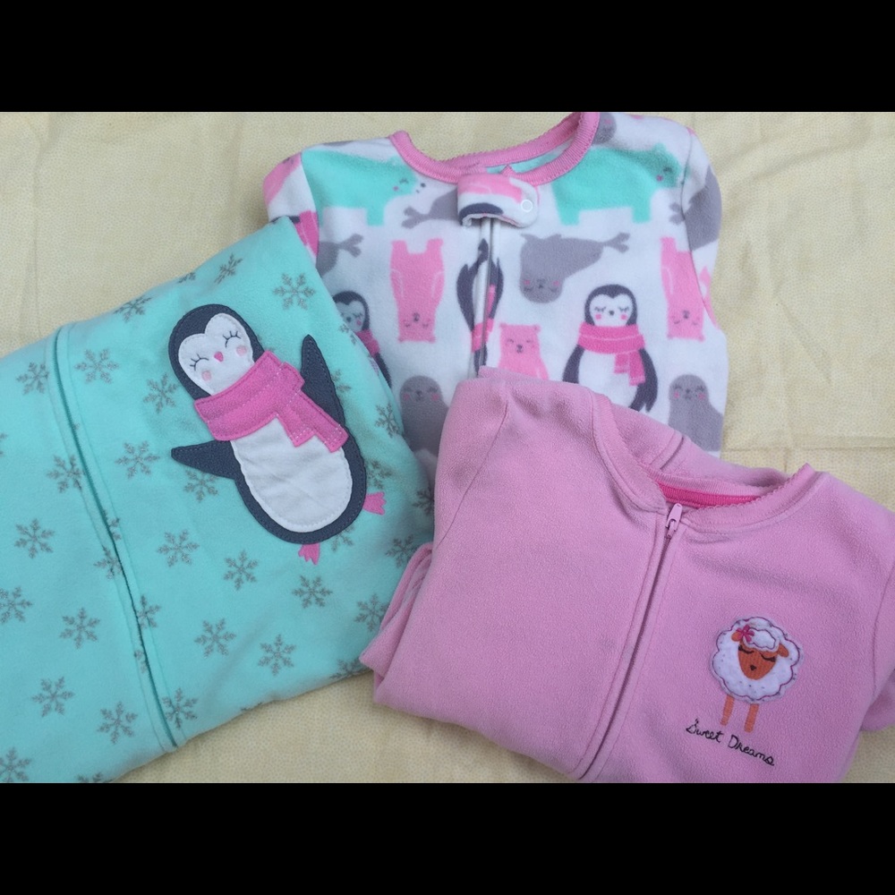 Fleece Footie Pajamas!