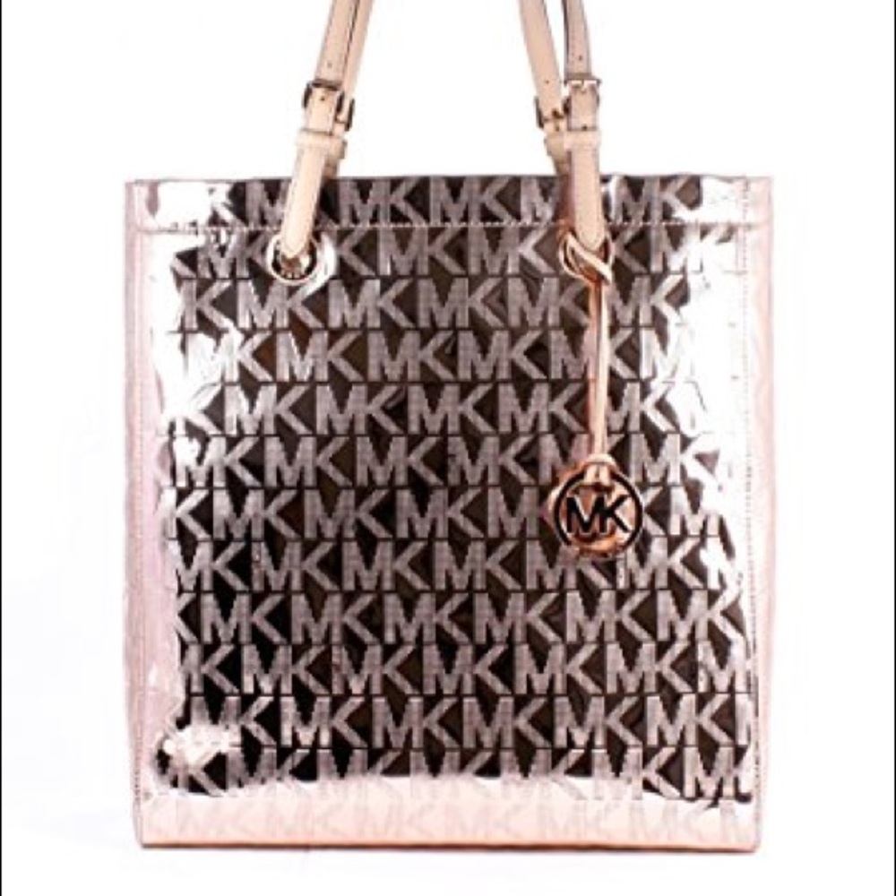 Michael Kors rose gold tote