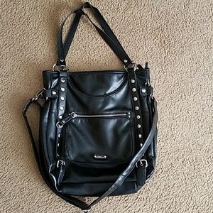Franco Sarto Black Studded Hobo/Tote