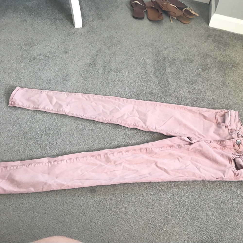 Light pink jeans