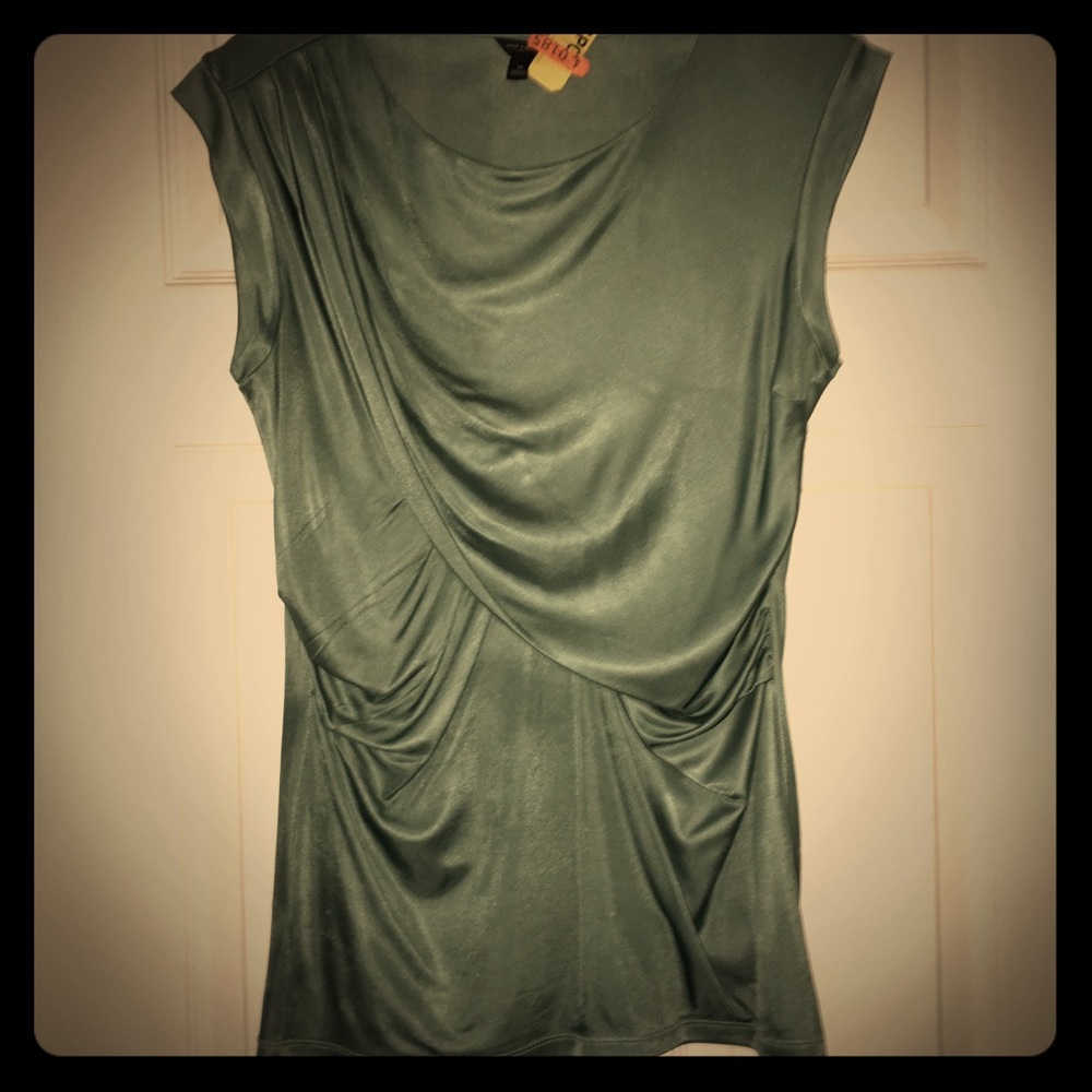 ANN TAYLOR Sage Egyptian Influenced Top