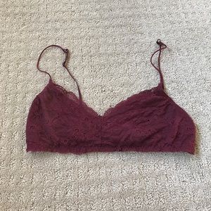 Burgundy bralette