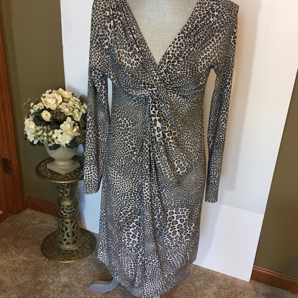 Norma Kamali leopard print dress