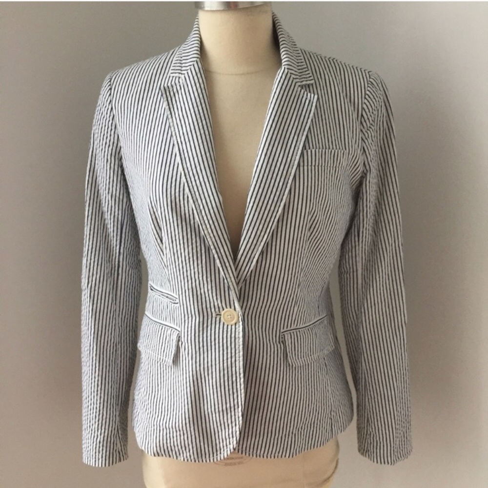 Seersucker blazer