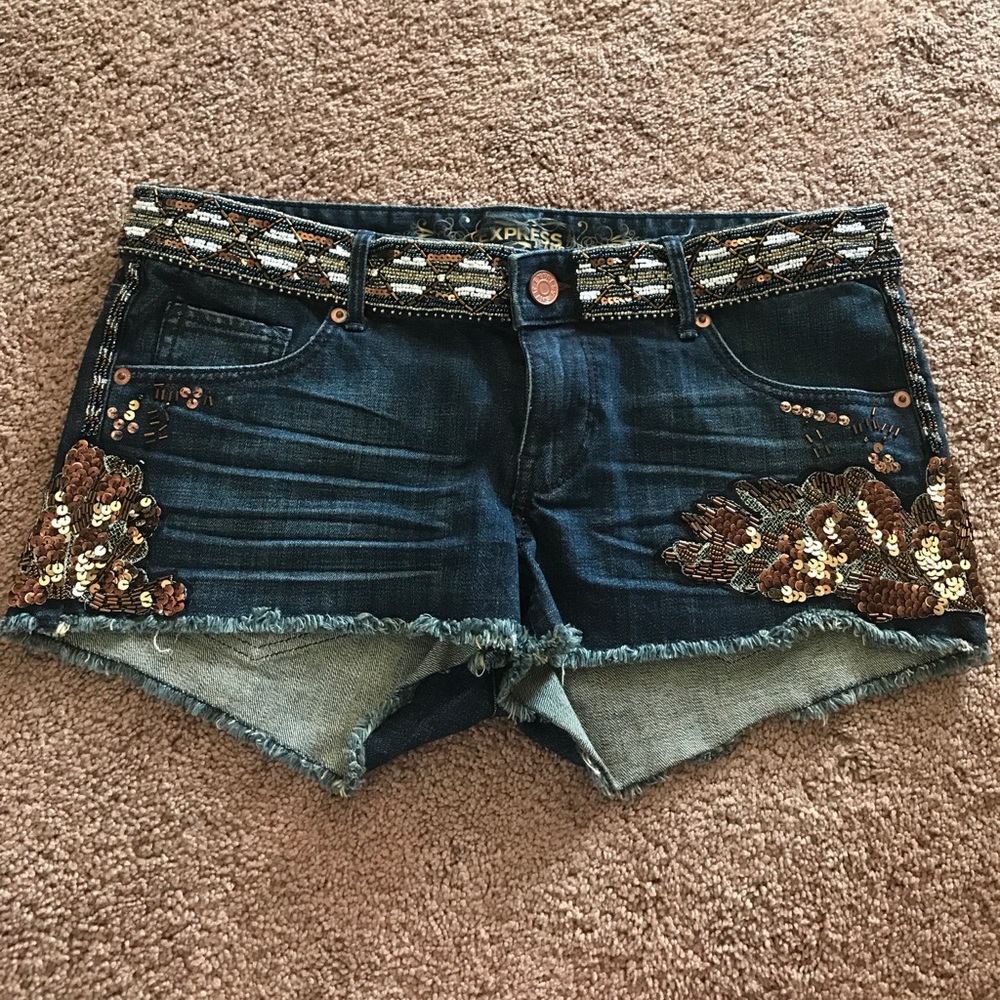 Express Denim Shorts