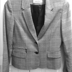 Calvin Kline suit.