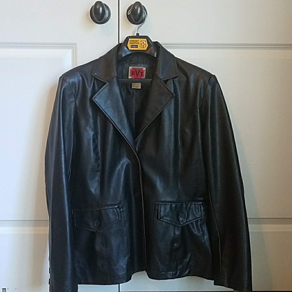 Faux Leather Jacket XL