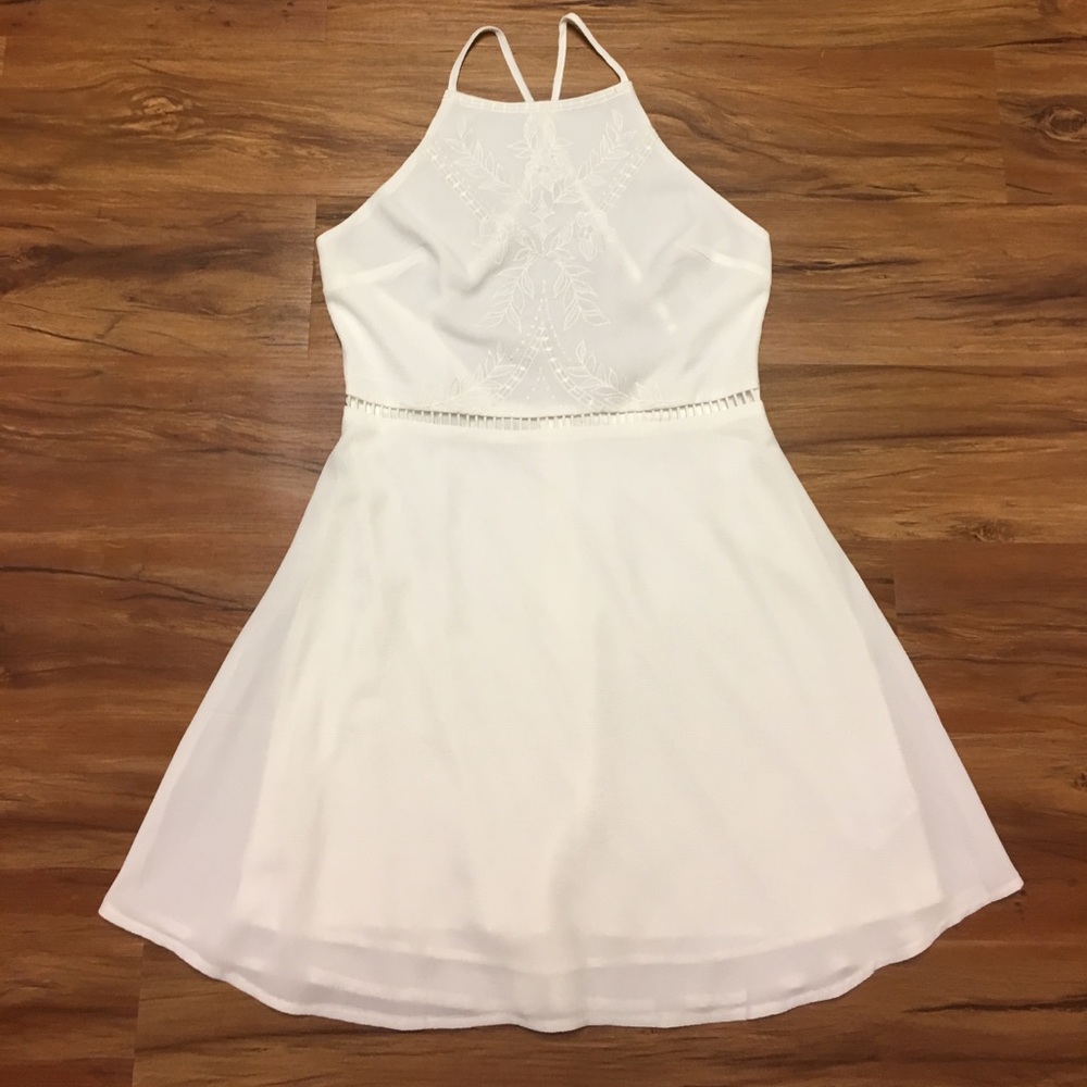 NWOT White skater dress