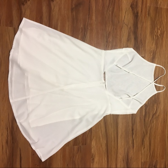 NWOT White skater dress - Picture 5 of 6