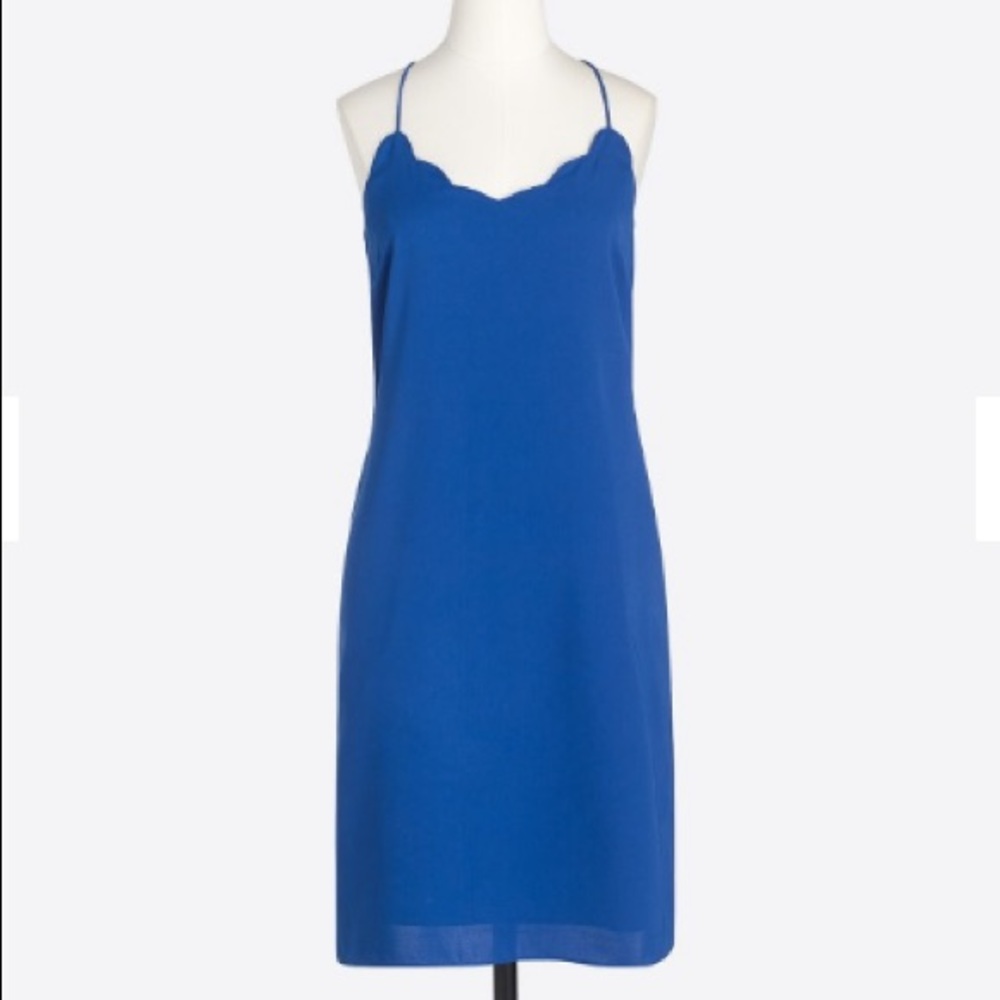 J Crew Scalloped Tank Dress NWT