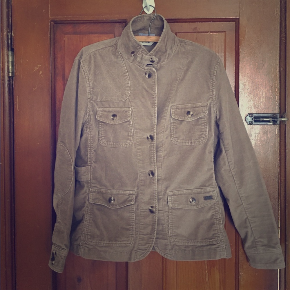 L. L. BEAN Taupe Corduroy Blazer