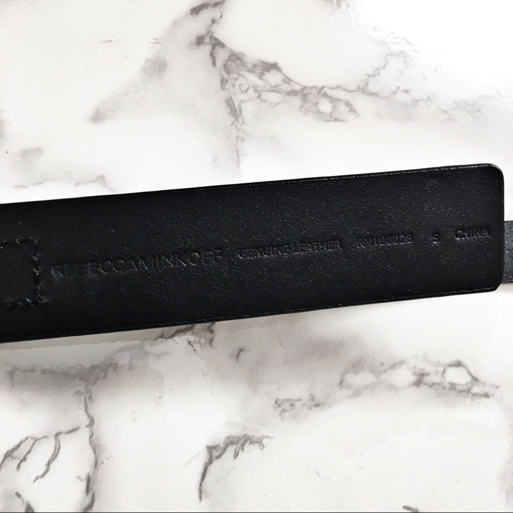 Rebecca Minkoff Double Buckle Leather Belt - Picture 7 of 7