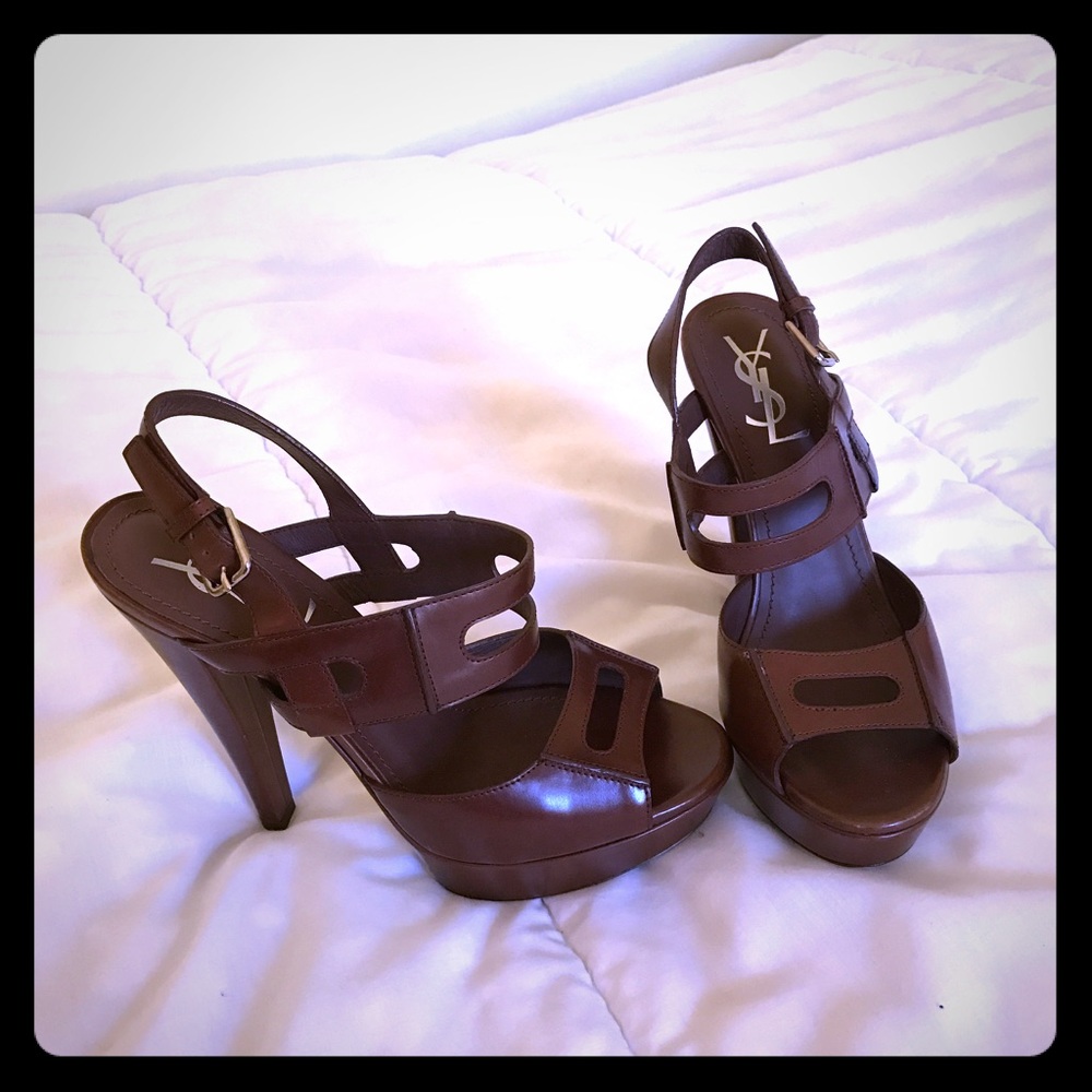 Authentic YSL platform sandals