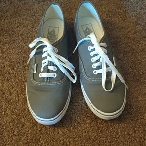 Gray Vans, size 9.5 women/8 Men
