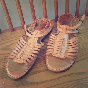 Frye sandals.