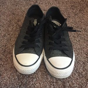 Black Sparkly Converse