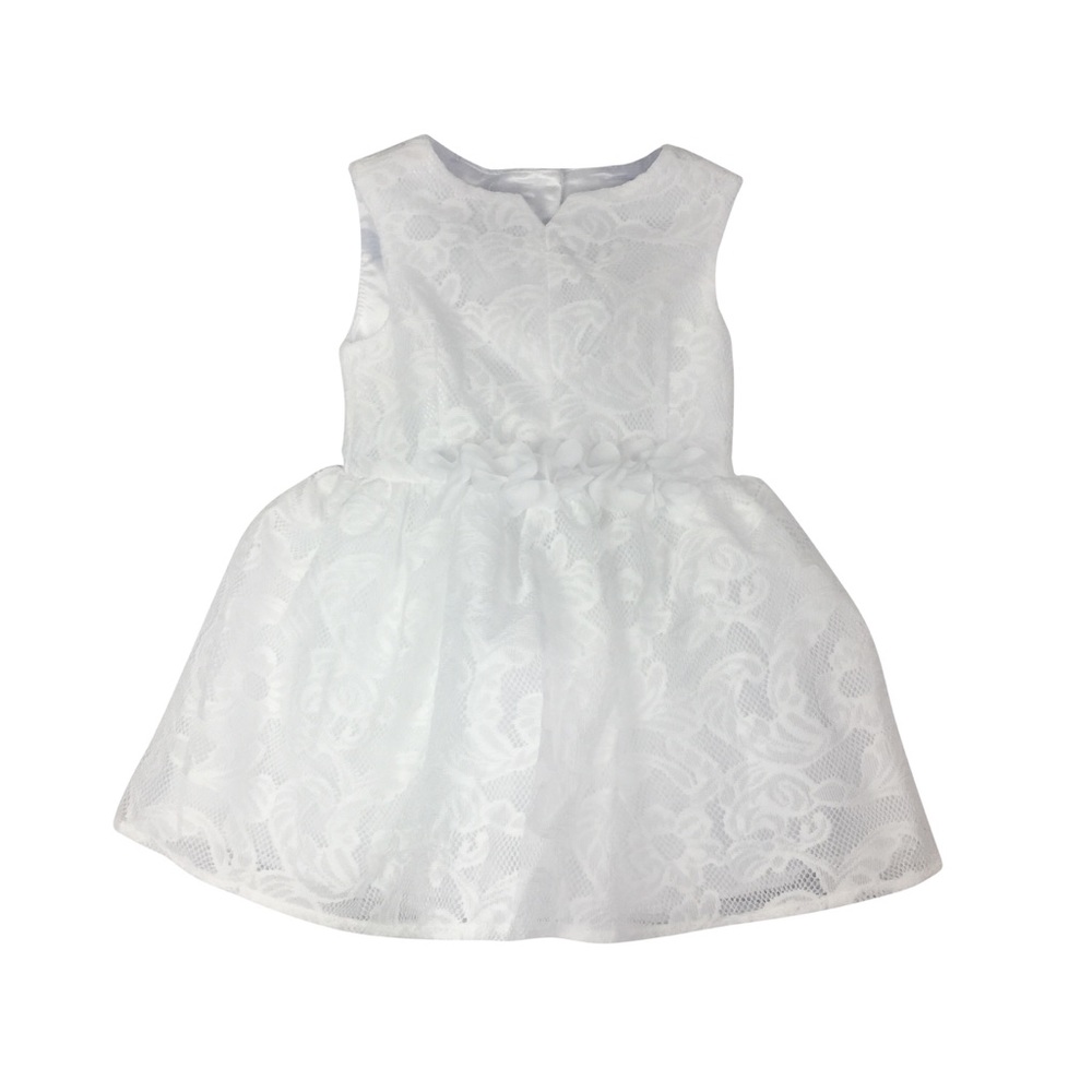 Mia & Mimi Girls' White Formal Dress