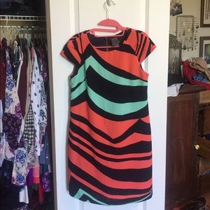 Gabby Skye cap sleeve shift dress