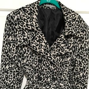 Sexy animal print, double breasted jacket!