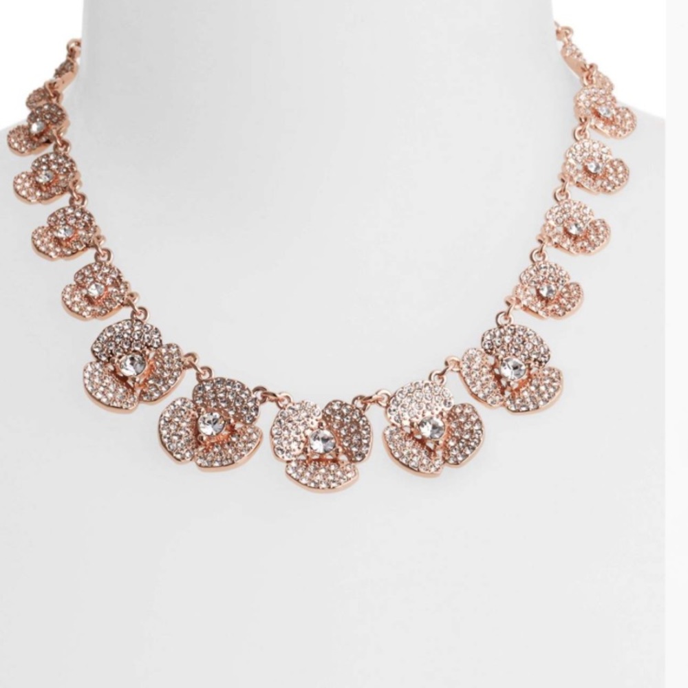 Kate Spade disco pansy necklace