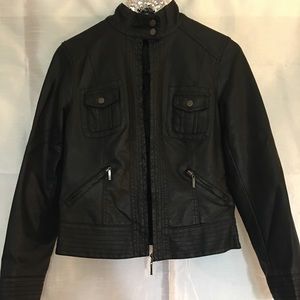 Max Jeans Vegan Leather Biker Jacket