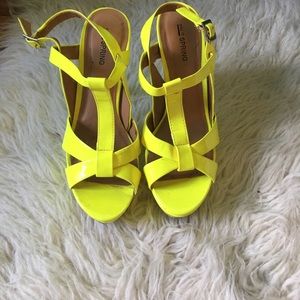 FINAL PRICE: Neon Yellow heels