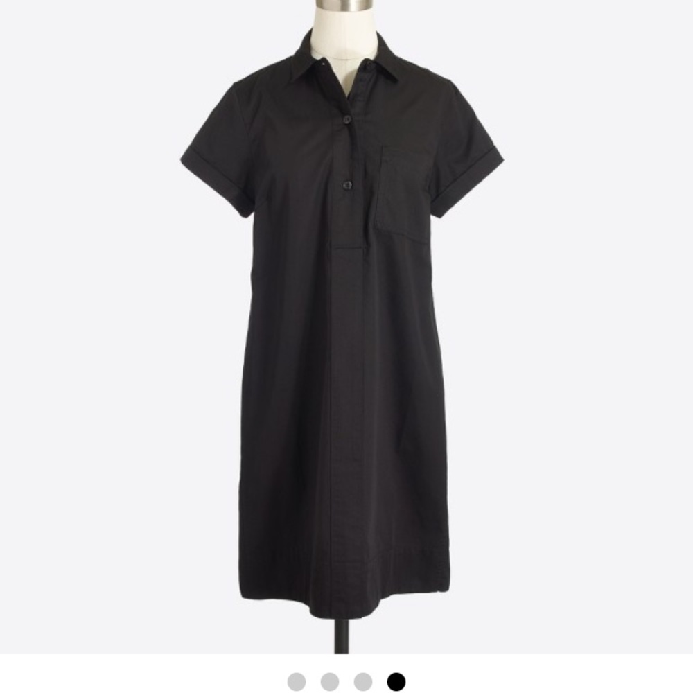 J Crew factory black shirt dress