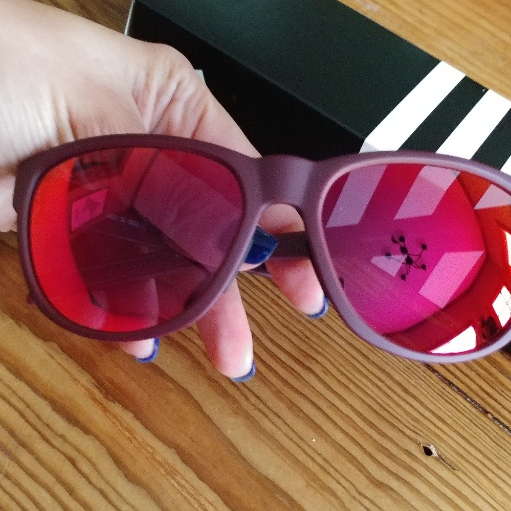 Adidas wildcharge sunglasses maroon nwt