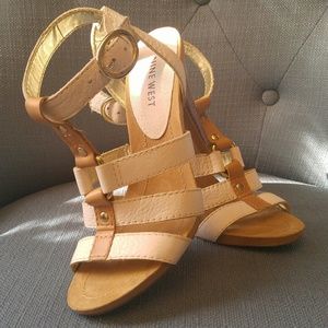 Nine West Off-White Heeled Sandals