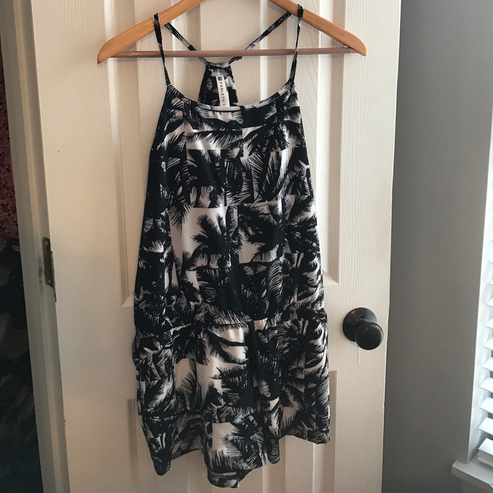 Palm tree print Fabletics Romper