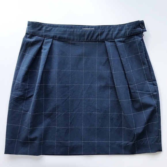 NWOT Urban Outfitters Grid Checkered Mini Skirt - Picture 1 of 2