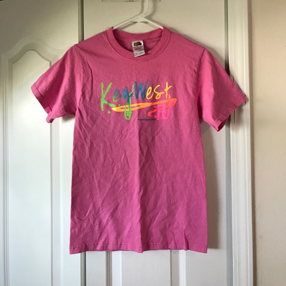 KEY WEST FLORIDA Women's small pink tshirt