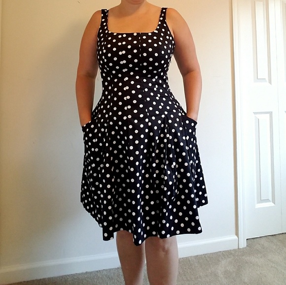 Chaps polka dot dress - Picture 1 of 5