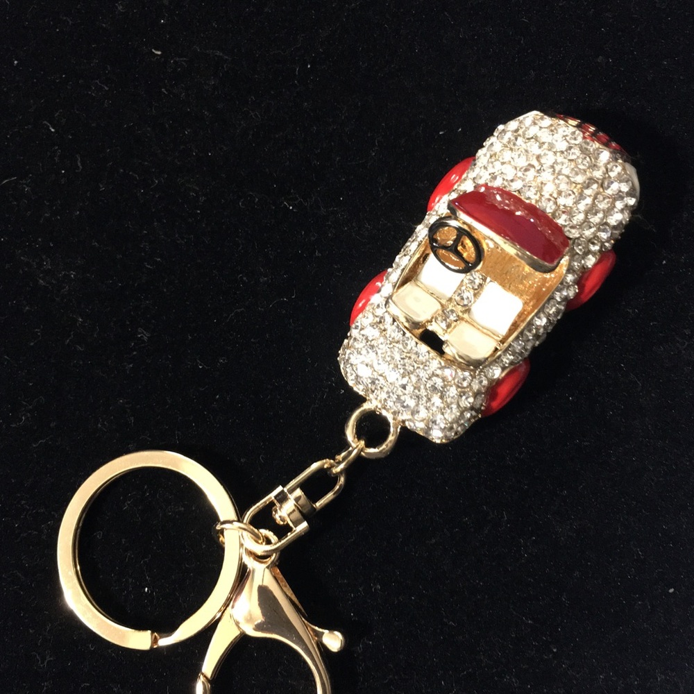 Mercedes accent key chain with crystals