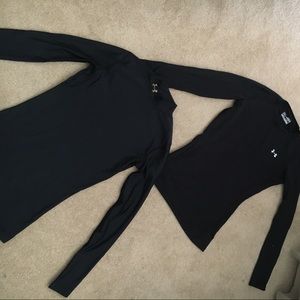 Two small sized cold gear under armour shirts