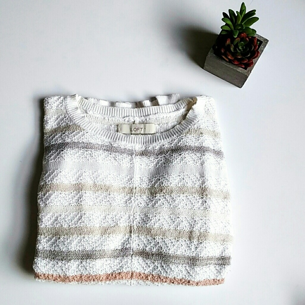 Ann Taylor LOFT Oversized Knit Dollman Sweater