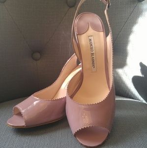 Manolo Blahnik Lavender Slingback Heels
