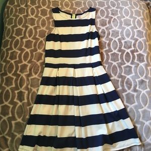 Xhilaration Blue & White Striped Dress