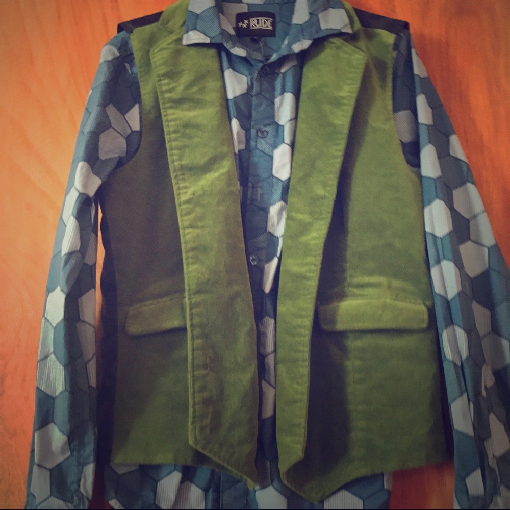 Dark Knight Joker!! REAL TAILORED VEST & Button up