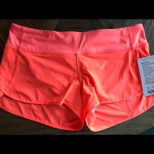 Lululemon Speed Shorts size 10 NWT
